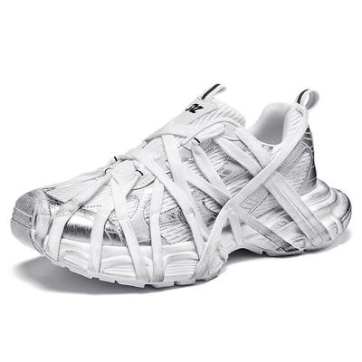 YUNE Motion Labs潮流运动轻奢绑带做旧款情侣老爹鞋透气男鞋女鞋