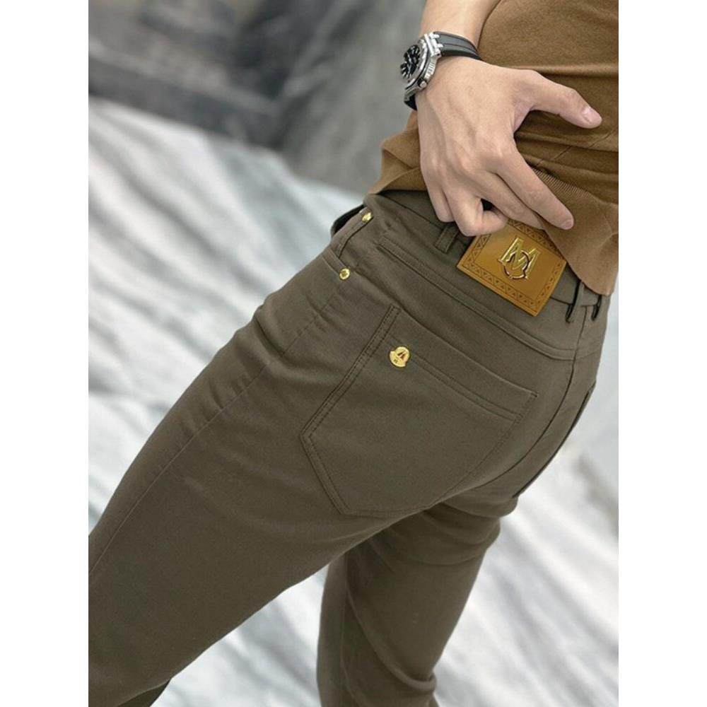 潮牌1313休闲裤男春季爆款商务西裤时尚百搭斜纹牛仔韩版小脚裤