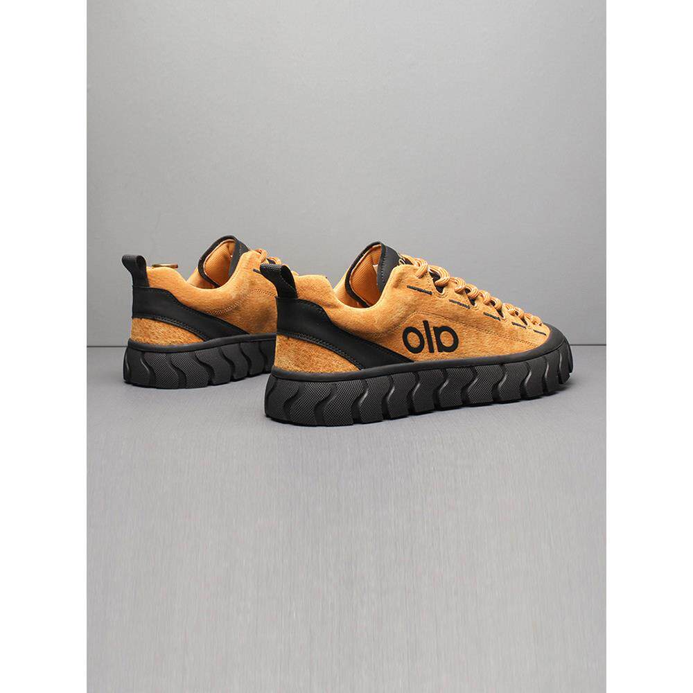 欧洲站潮牌男鞋真皮时尚潮流百搭舒适休闲德训鞋舒适轻便阿甘板鞋