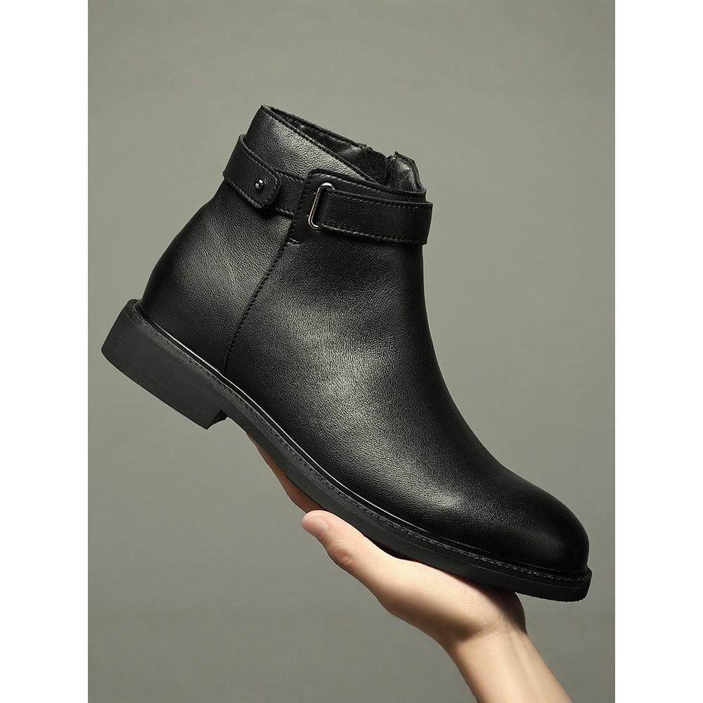 欧洲站男鞋男款切尔西马丁靴男加绒2025新款秋冬厚底高级感英伦风