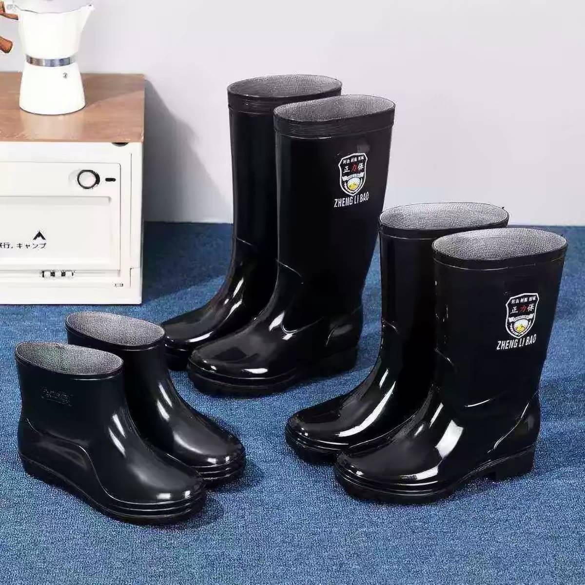劳保男士雨鞋高筒短雨靴防水防滑