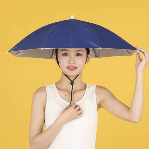 小号伞帽遮阳头戴雨伞帽子钓鱼伞