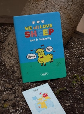 Y2NG创意插画可爱高颜值PU封面笔记本内含定制种子纸可种植花朵