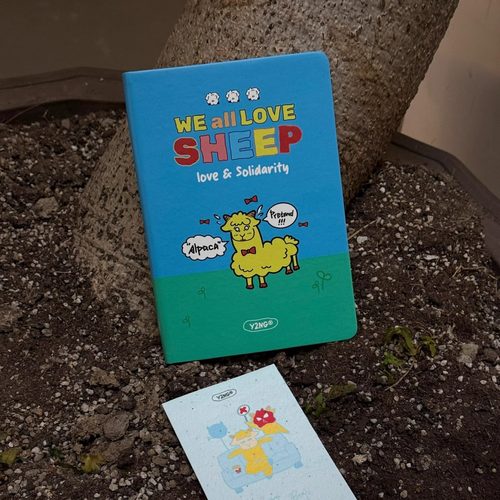 Y2NG创意插画可爱高颜值PU封面笔记本内含定制种子纸可种植花朵