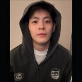 杨力维杨舒予同款 水洗复古做旧印花拉链连帽卫衣休闲宽松外套