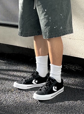 Converse Sport Casual 时尚百搭 防滑耐磨 低帮 板鞋 黑色