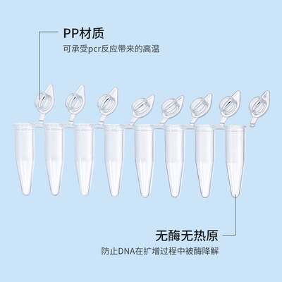 比克曼生物PCR八连管8联管pcr96孔板八连排管架可实验室荧光定量