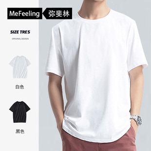 T恤休闲装 圆领短袖 薄款 特价 英国mefeeling 夏季 纯棉黑白面料男士