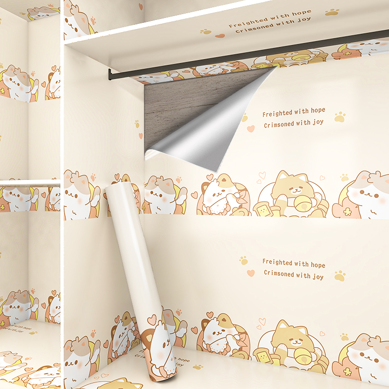 衣柜贴纸内部翻新自粘防潮防霉