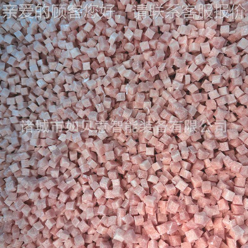 三维冻肉丁机WHR切 大产量肉类切丁设备切 冻干水果线丁流水设备