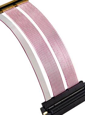 PC-IE4.0显卡延长线 pcie4转接线无损高速兼容90度角竖装 ATX机箱