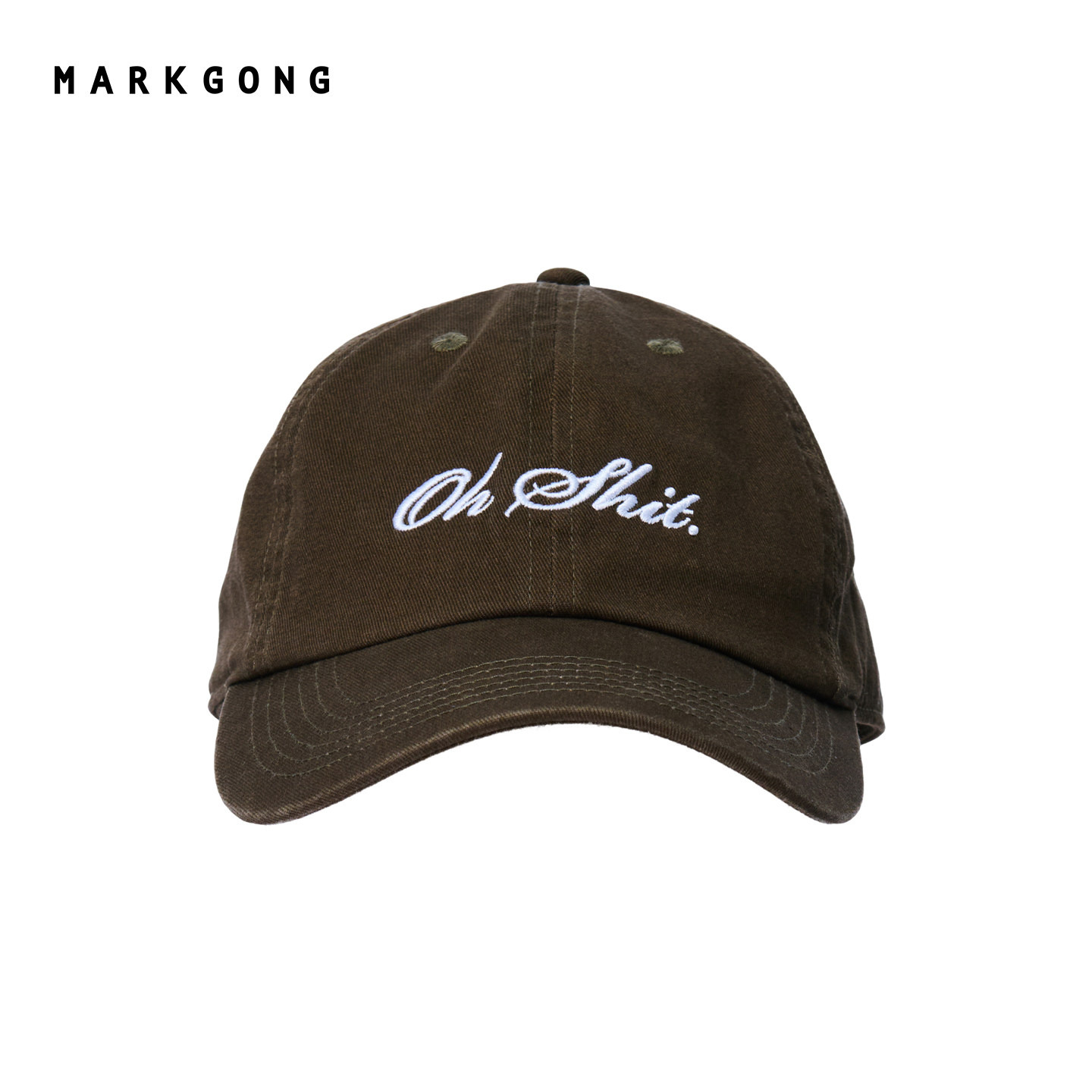 MARKGONG字母刺绣藏青色棒球帽图片