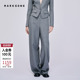 MARKGONG 流行秋冬通勤流行裤 时尚 长裤 子 百搭灰色西装