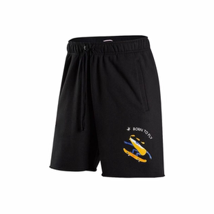Nike/耐克 Jordan 卡通图案印花纯色抽绳休闲男款短裤 FJ7708-010