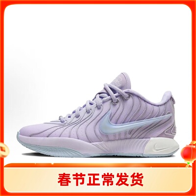 NIKE/耐克 Lebron 21 简约舒适 低帮紫色詹姆斯篮球鞋 HF5352-500