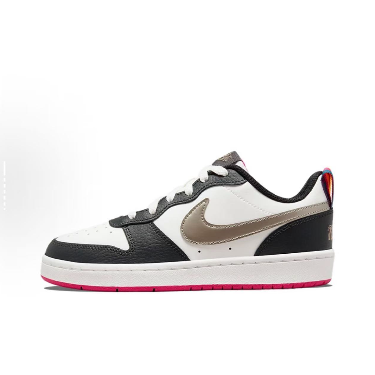 NIKE/耐克耐克白黑银 Court 复古白蓝配色百搭板鞋 DJ0040-100