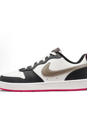 NIKE/耐克耐克白黑银 Court 复古白蓝配色百搭板鞋 DJ0040-100