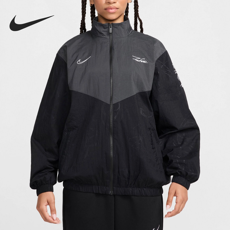 Nike/耐克正品新款运动休闲宽松情侣款连帽外套HF6069-010