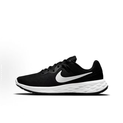 NIKE/耐克REVOLUTION 6 单层舒适 网布低帮黑色跑步鞋DC3728-003