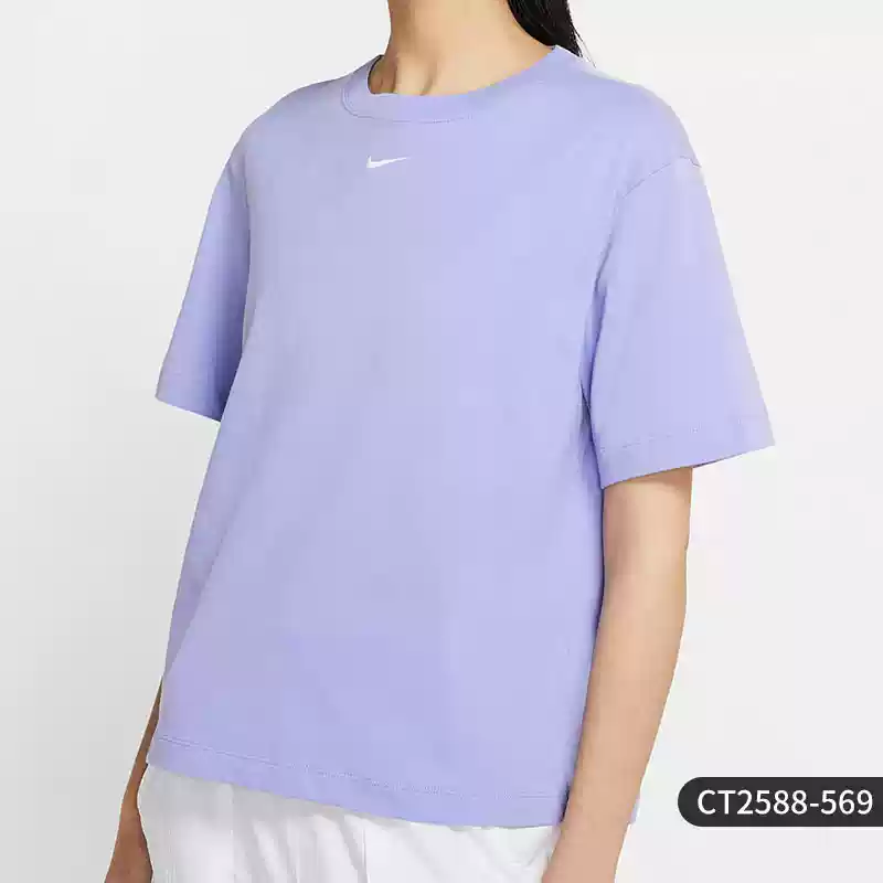 Nike/耐克正品女子舒适休闲针织运动圆领短袖T恤 CT2588-569,运动服/休闲服装,运动T恤,淘宝优惠券,粉丝福利购,淘宝优惠卷