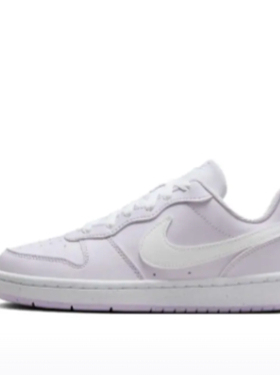 Nike 皮革 舒适百搭 减震耐磨 低帮 儿童板鞋 紫色 青少年DV5456