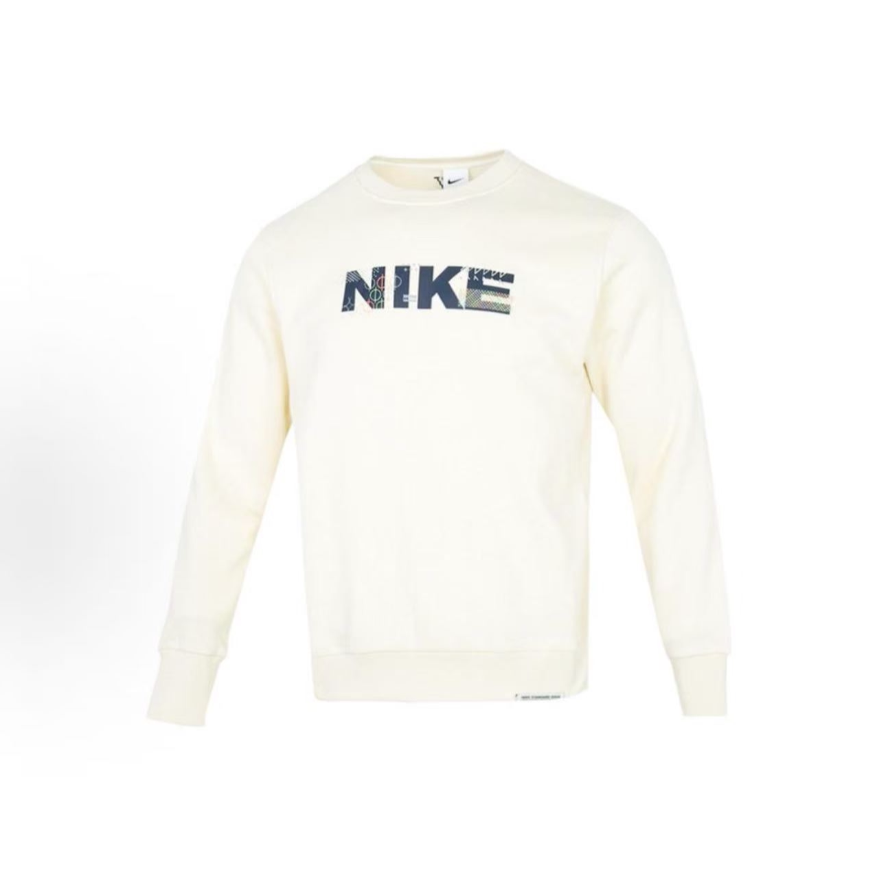 NIKE/耐克 男子美式复古运动休闲圆领字母长袖卫衣 FB1831-113