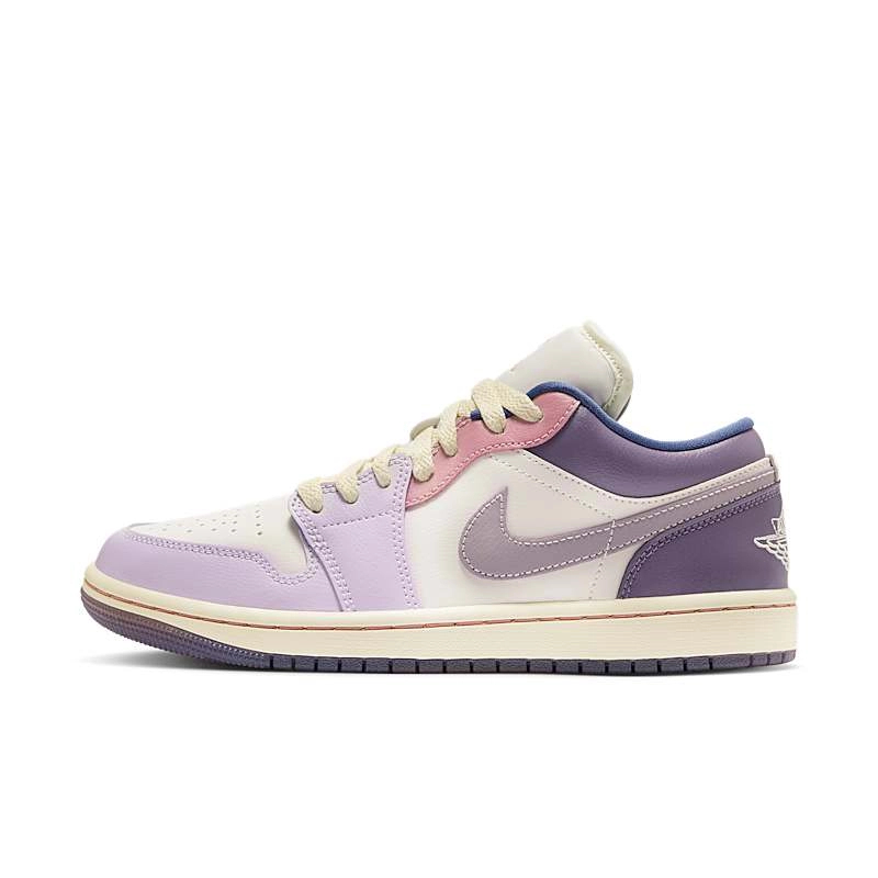 NIKE/耐克Air Jordan 1 low低帮复古篮球鞋女款粉紫色DZ2768-651