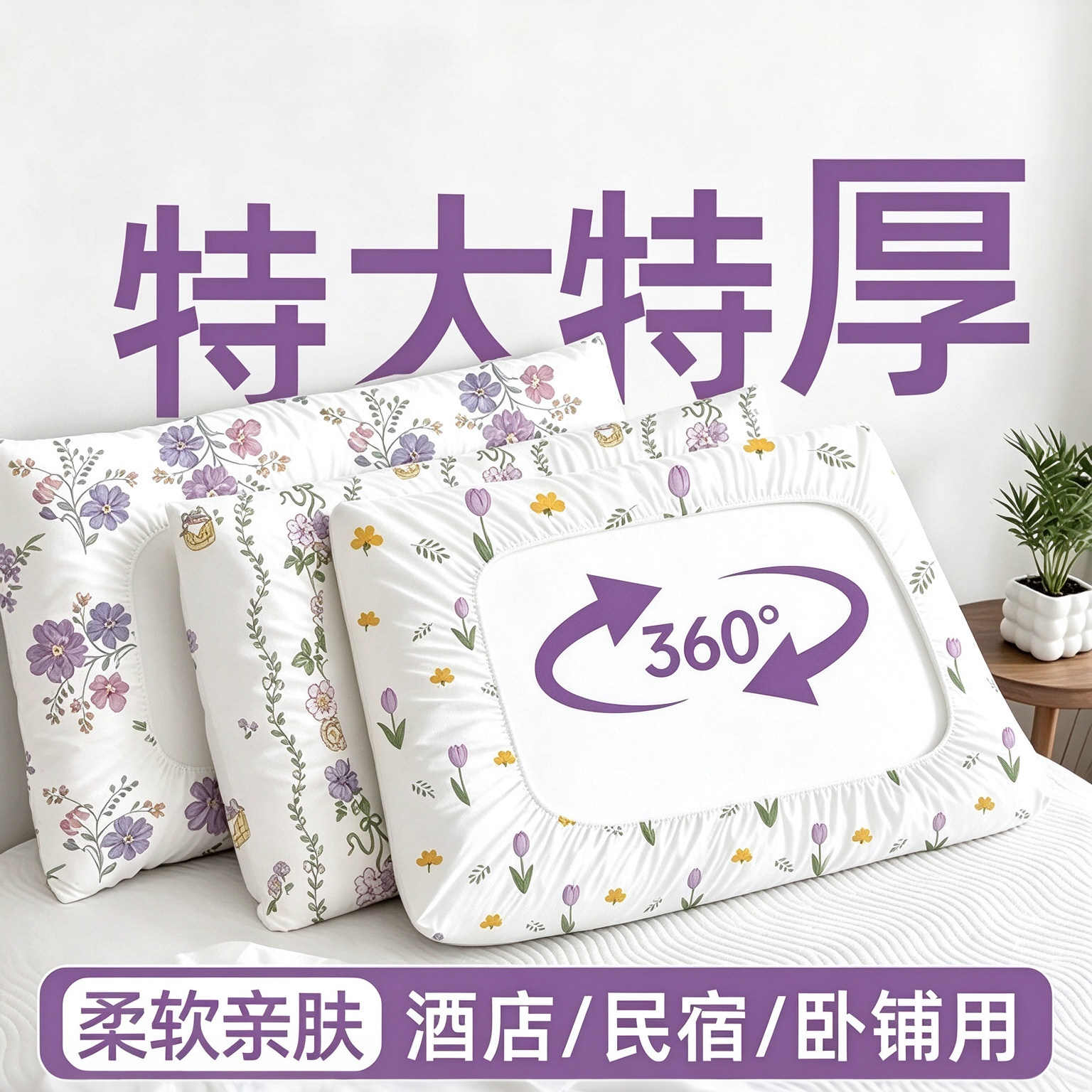 50条旅行通用一次性枕套