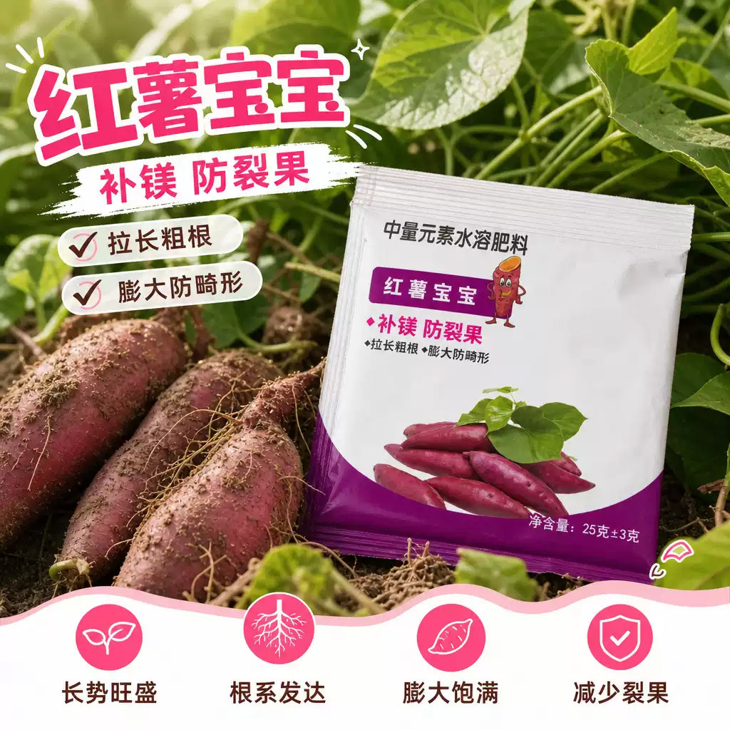 50袋红薯宝宝番薯宝宝快速膨大素防裂专用补钙补镁控上促下