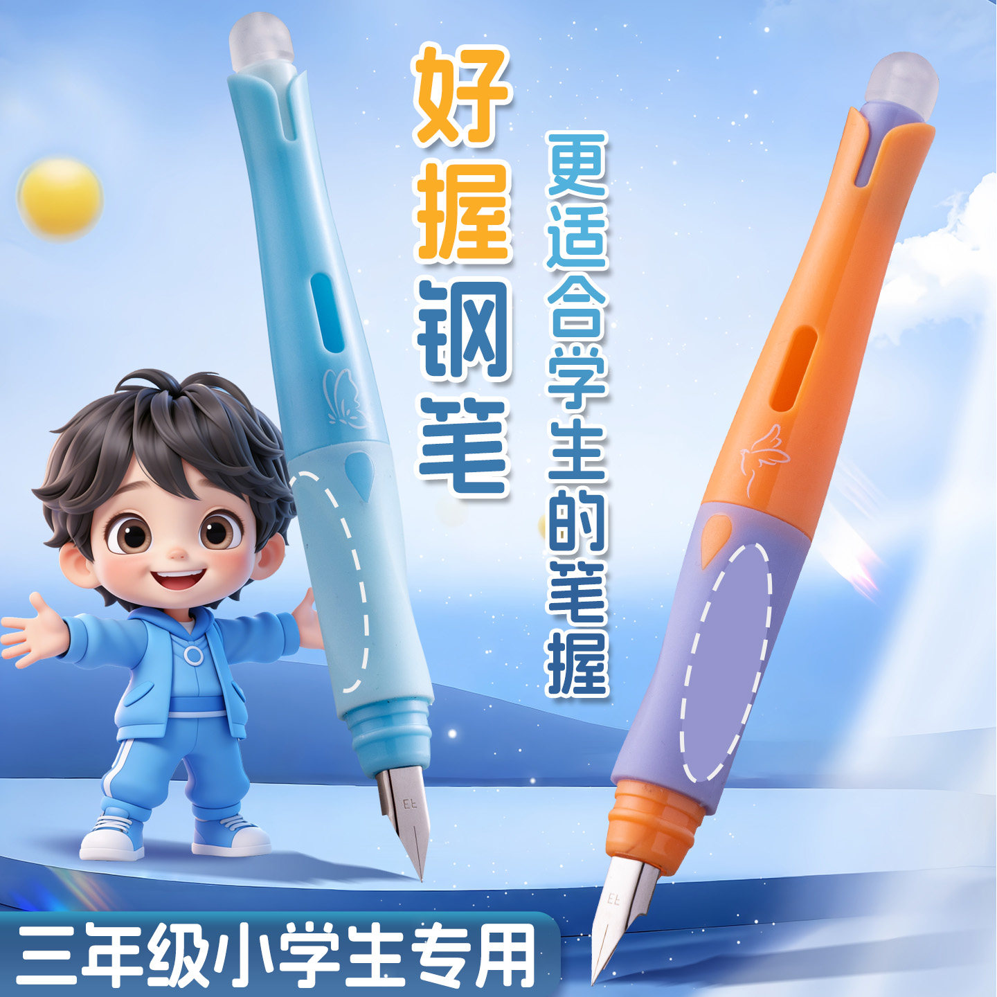 热可擦钢笔【3年级小学生专用】