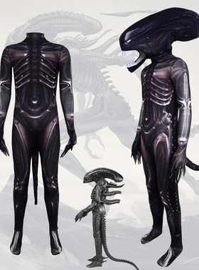 万圣节跨境5Alien Romulus电影cosplay服装异形夺命舰舞台表演服