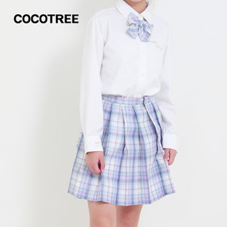 COCOTREE女童春秋四季通用美式学院格子百褶裙JK短裙