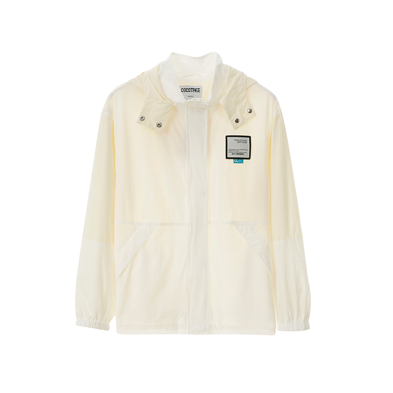 COCOTREE棵棵樹秋季女大童拼色可脫卸帽便服外套學生少年時尚潮流