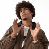 TRIBAL 涂鸦字体LOGO满钻项链美式 西海岸街舞滑板街头潮牌吊坠