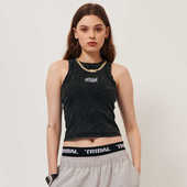 弹力背心美式 复古街头潮牌 刺绣LOGO短款 女装 清仓福利 TRIBAL