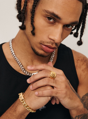 TRIBAL T STAR基础LOGO古巴手链素链/满钻 嘻哈欧美潮流配饰