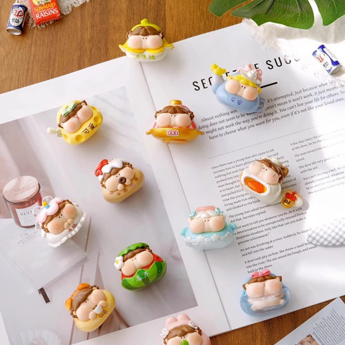 正版屁墩食物萌粒系列盲盒手办潮