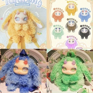 正版兔兔龙毛绒双肩包盲盒手办潮玩具可爱公仔娃娃背包女生日礼物