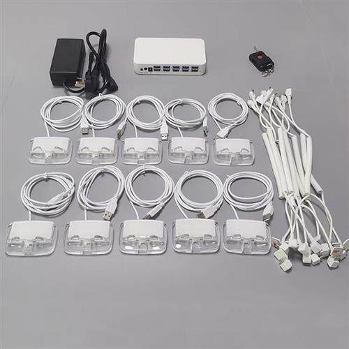 手机防盗器一拖四六八十报警器主机展示架体验台柜台演示报警支架