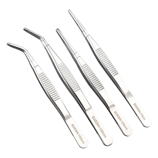 医用镊子外科手术医疗眼科304不锈钢加厚有齿防滑实验室镊小夹子