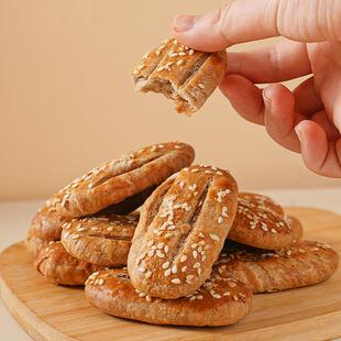 荞麦椒盐酥老式牛舌饼椒盐味手工乔麦饼干蔗糖食品零食