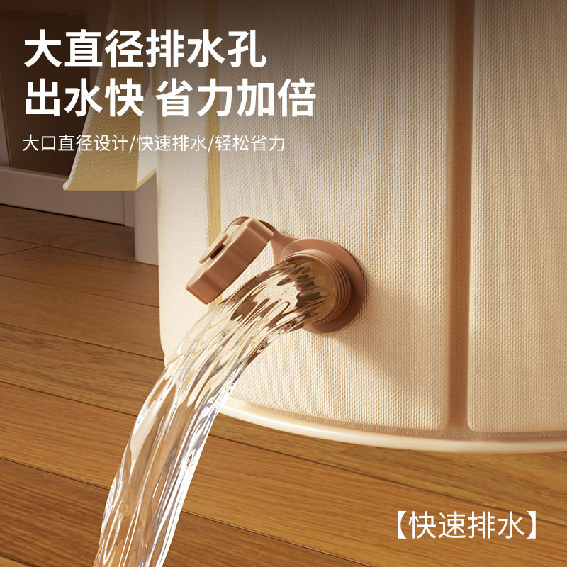 可折叠泡脚桶恒温加热高