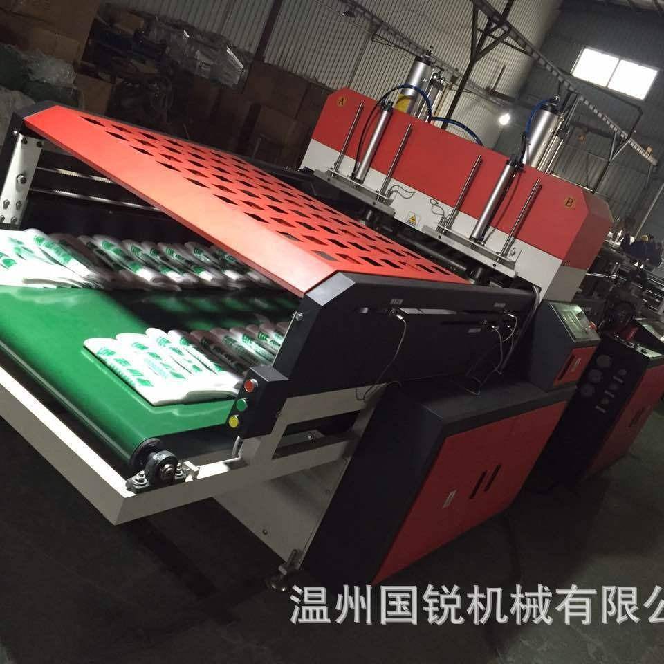 热销 高速背心袋制袋机印刷袋单层双道WT-400X2电脑高速制袋机