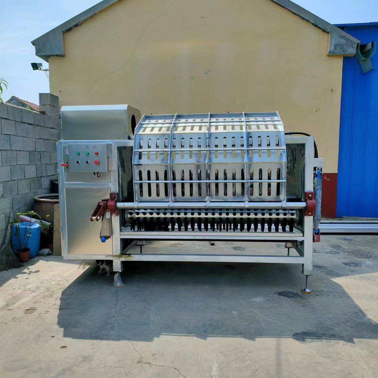 全自动羊液压式打毛机 肥羊脱毛机 自动肉羊屠宰机器设备