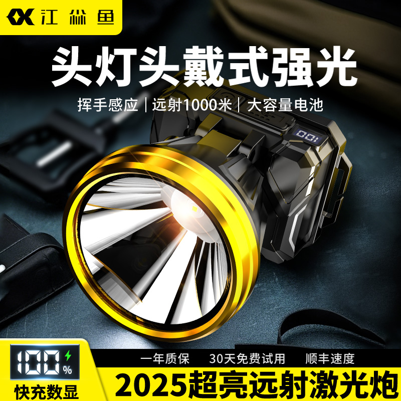 头灯新款强光超亮充电矿灯