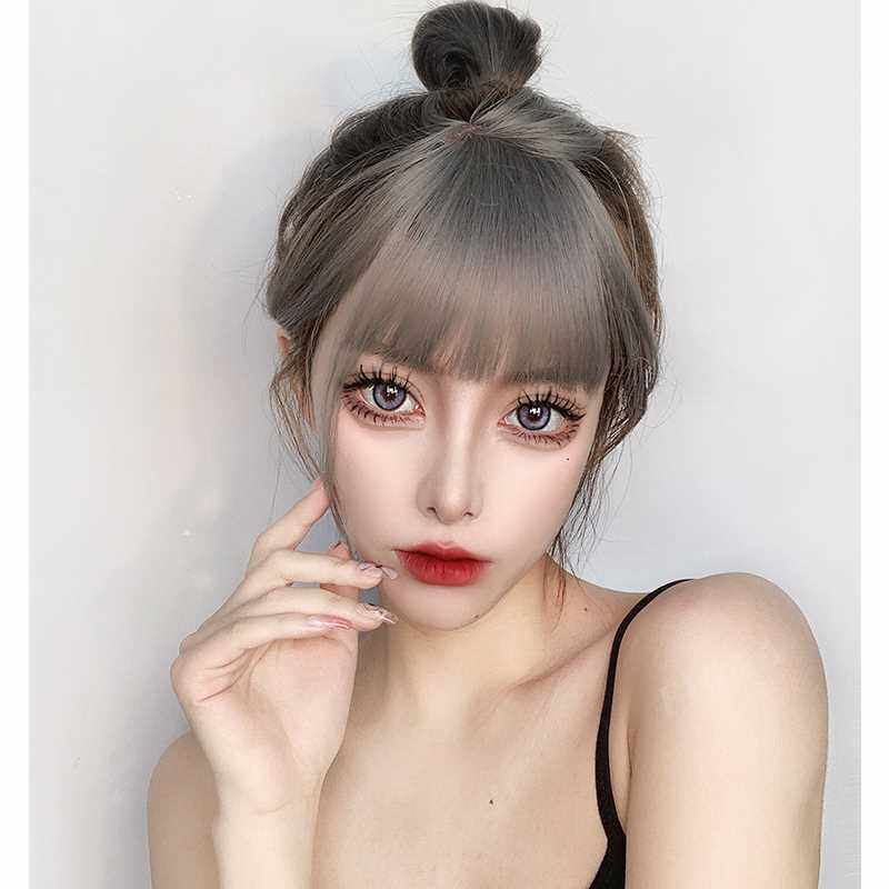 新品jennie刘海染假发女网红同款漫画刘海自然隐形无痕仿真发假发