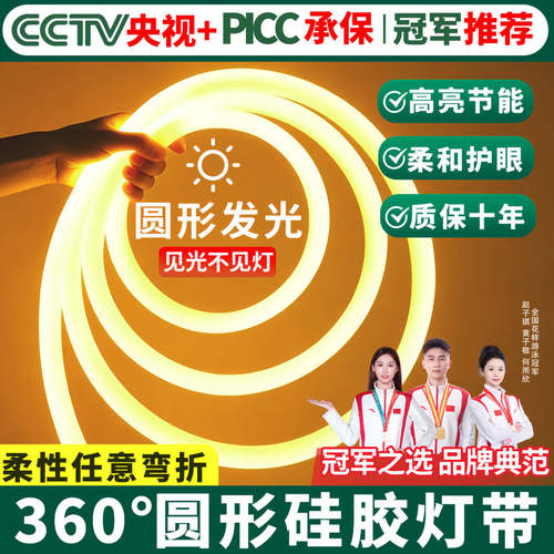 柔性灯带圆形led户外防水霓虹灯