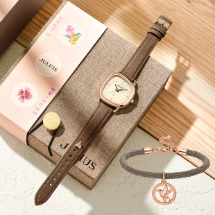 复古轻奢优雅知更鸟联名表1436 方形女士手表女新款 补贴福利价