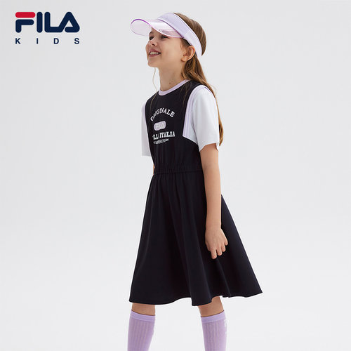 FILA斐乐休闲运动针织连衣裙