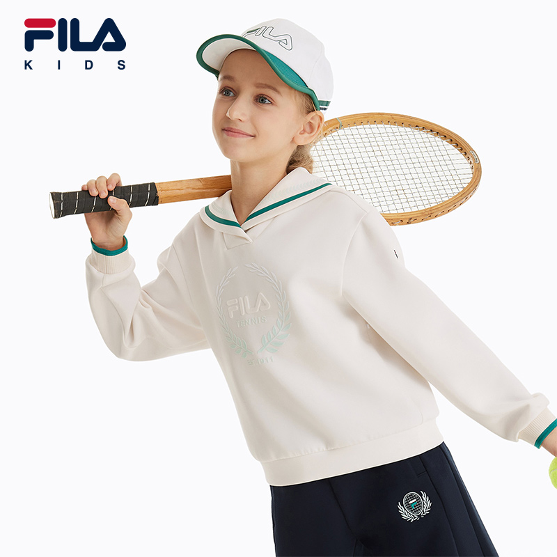 FILA斐乐女中大童套头卫衣